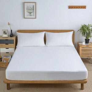 ÍsBú Vatnþétt teyjulök - 100% bómull + PU himna - Vatnsþéttar dýnuhlífar